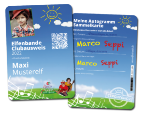 Elfenbande Clubausweis Muster